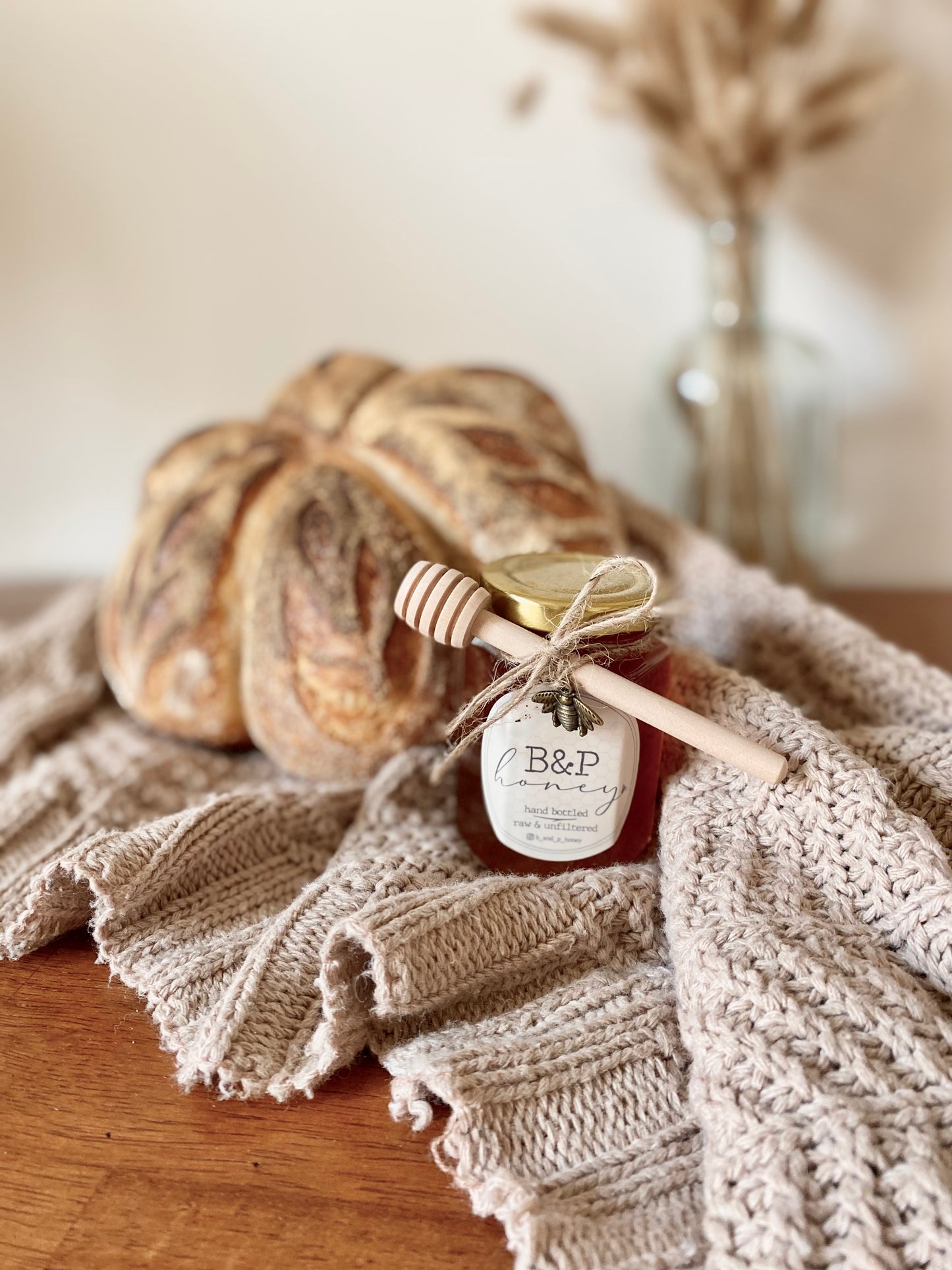 B&P Honey + Pumpkin Shaped Sourdough Loaf
