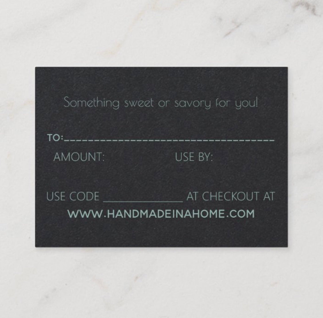 Handmade in a Home Gift Card $25